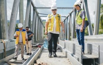 Progres Pembangunan Jembatan Idano Noyo Capai 75 Persen