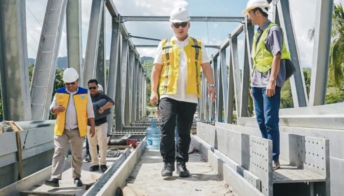 Progres Pembangunan Jembatan Idano Noyo Capai 75 Persen