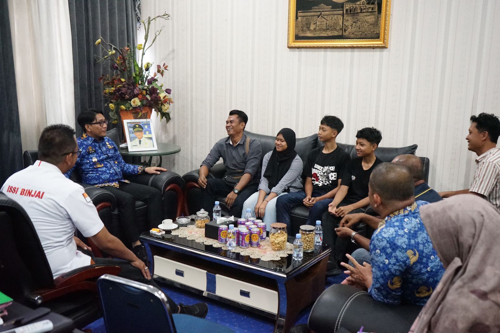 Wakil Wali Kota Terima Audiensi ISSI Binjai, Bahas Persiapan Atlet Menuju Malaysia