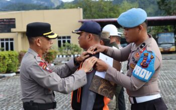 Polres Tapteng Gelar Pasukan Operasi Zebra Toba 2025 Selama 14 Hari