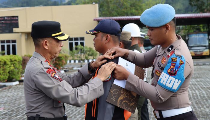 Polres Tapteng Gelar Pasukan Operasi Zebra Toba 2025 Selama 14 Hari