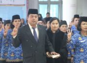 Bupati Taput Lantik 44 Kepala Sekolah dan Direktur PDAM, Tekankan Peningkatan Pelayanan