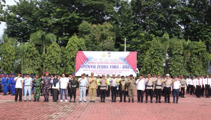 Polres Langkat Gelar Pasukan Operasi Zebra Toba 2025