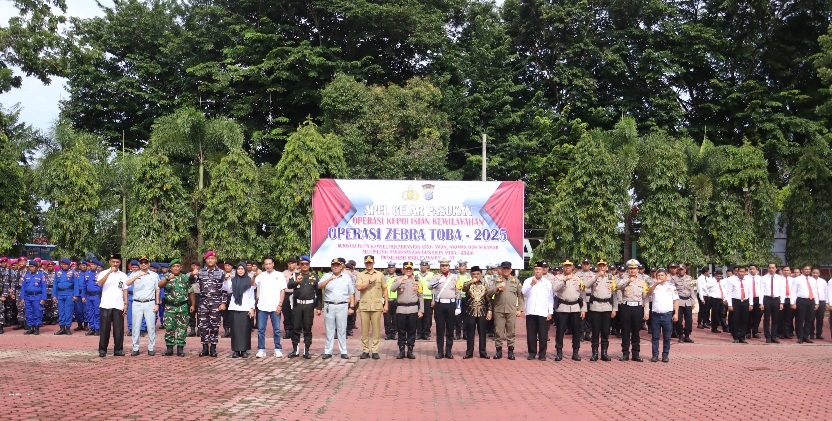 Polres Langkat Gelar Pasukan Operasi Zebra Toba 2025