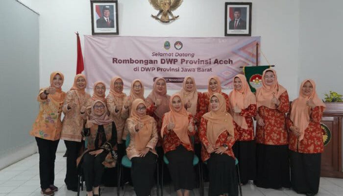 DWP Aceh Dan Jawa Barat Sepakat Perkuat Kolaborasi Pemberdayaan Perempuan Dan UMKM
