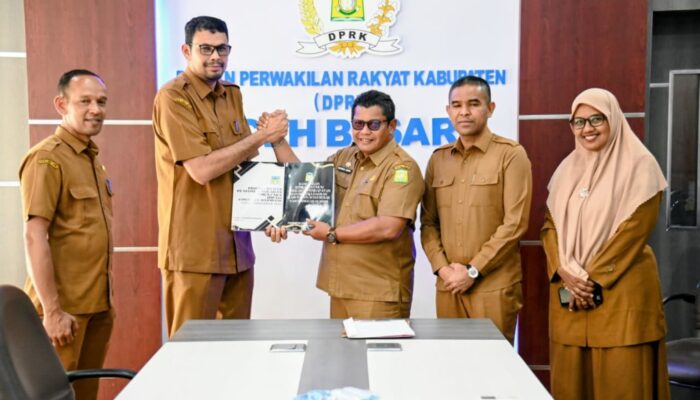 Pemkab Serahkan KUA PPAS untuk Dibahas DPRK Aceh Besar