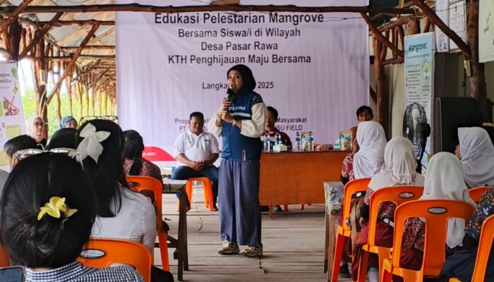 Pertamina EP Lanjutkan Program Edukasi Pelestarian Mangrove Di Desa Pasar Rawa