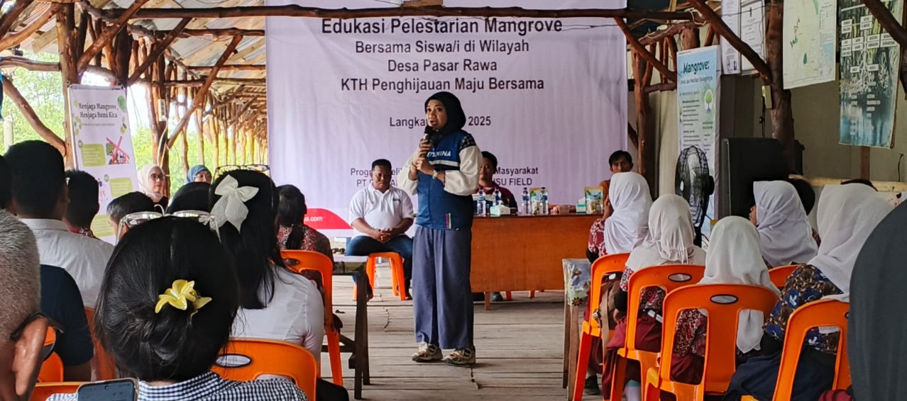 Pertamina EP Lanjutkan Program Edukasi Pelestarian Mangrove Di Desa Pasar Rawa