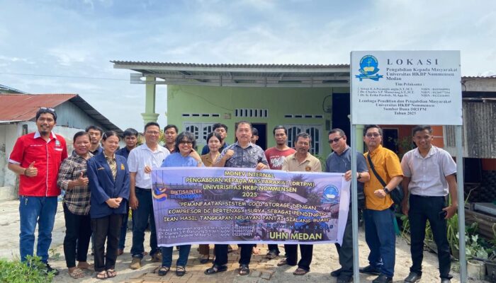 Tim Dosen FT UHN Hadirkan Cold Storage Bertenaga Surya Bagi Nelayan Sialang Buah