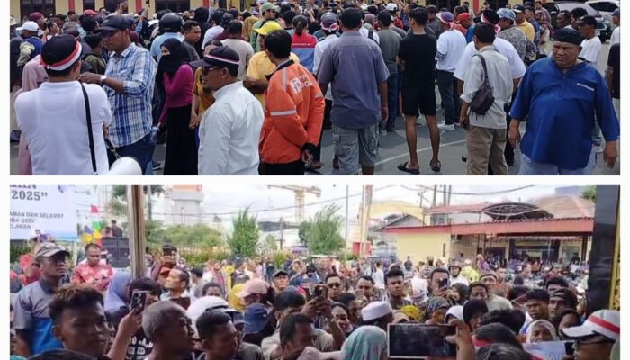 Aksi Begal Marak, Ratusan Warga Datangi Polres Pelabuhan Belawan