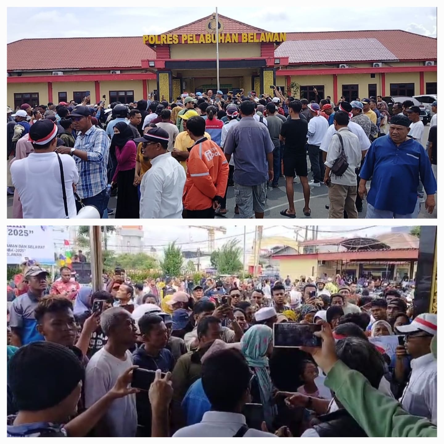 Aksi Begal Marak, Ratusan Warga Datangi Polres Pelabuhan Belawan