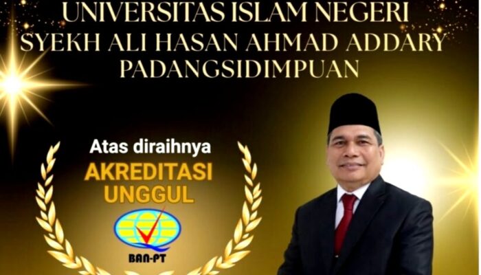 Rektor Bangga, UIN Syahada Padangsidimpuan Raih Akreditasi Unggul