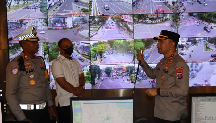 Kapolrestabes Medan Tinjau Strong Point Dan Pengecekan ATCS Di Kawasan Balai Kota