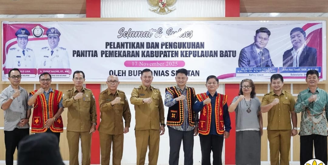 Bupati Nisel Kukuhkan Panitia Pemekaran Kabupaten Kepulauan Batu