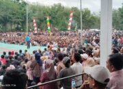 Belasan Ribu Penonton Saksikan Final Open Tournament Bola Voli Di Sergai