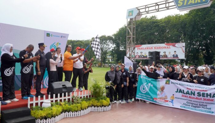 Semarakkan HKN Ke-61, Pemkab Langkat Gelar Acara Jalan Santai