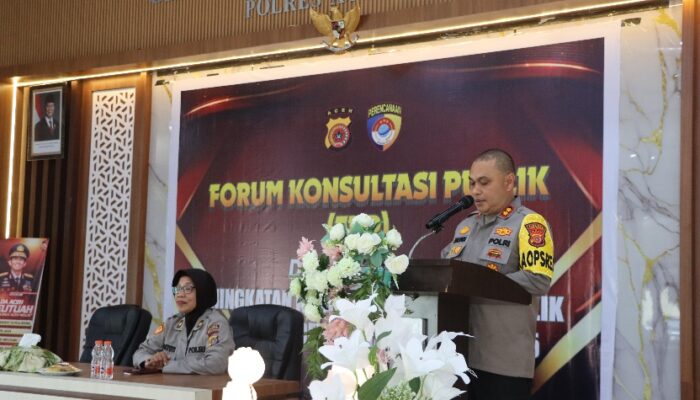 Polres Aceh Tamiang Gelar Forum Konsultasi Publik