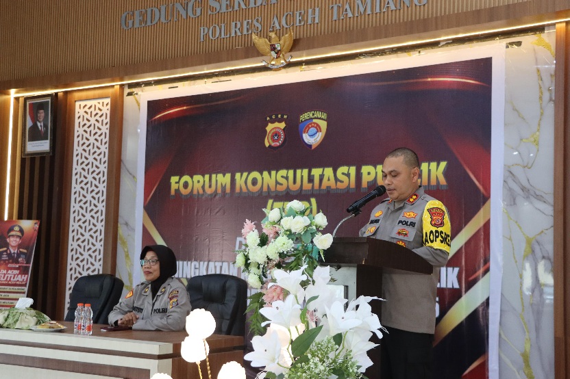 Polres Aceh Tamiang Gelar Forum Konsultasi Publik