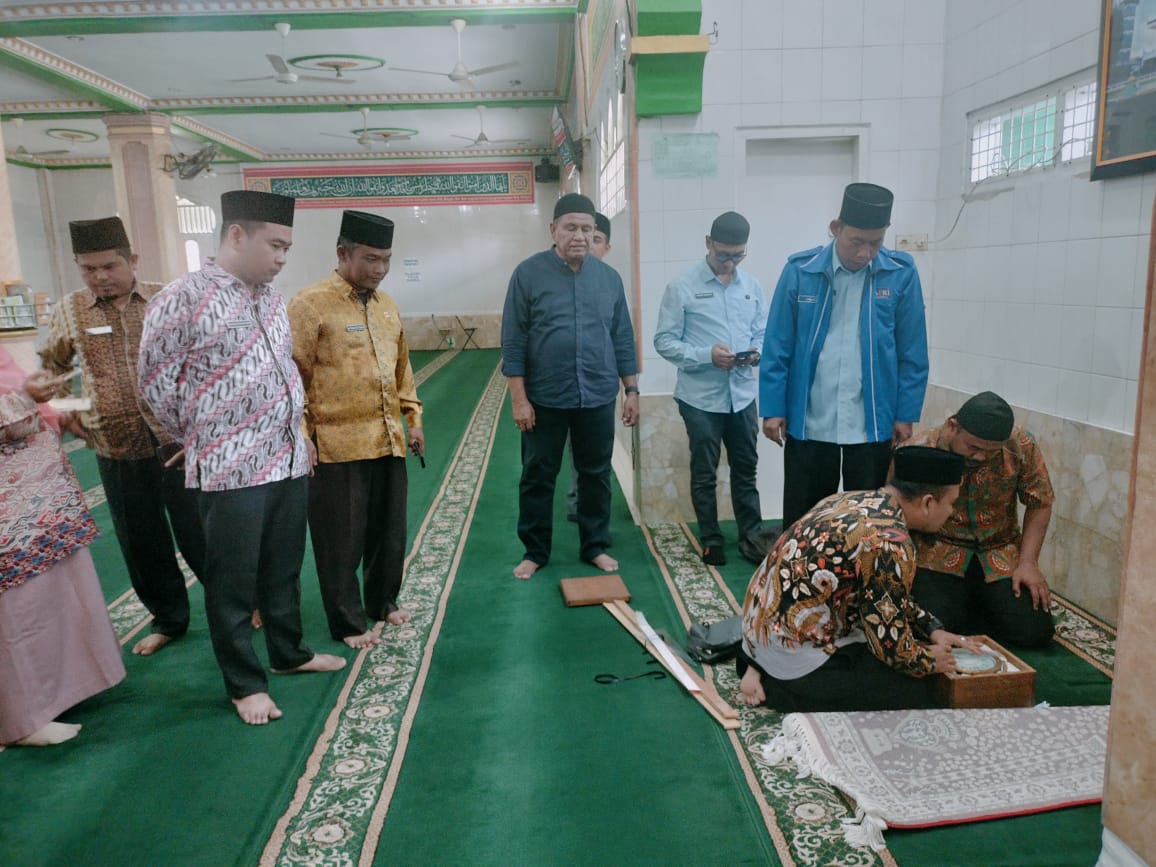 Kalibrasi Arah Kiblat Di Masjid Raya P.Brandan 