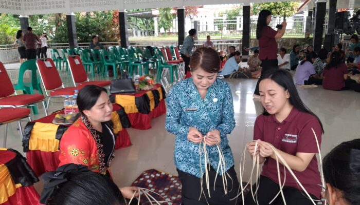 Dinas PMD Bersama TP PKK Nisbar Gelar Pelatihan Mengayam, Pembuatan Sabun Dan Pemasaran Digital