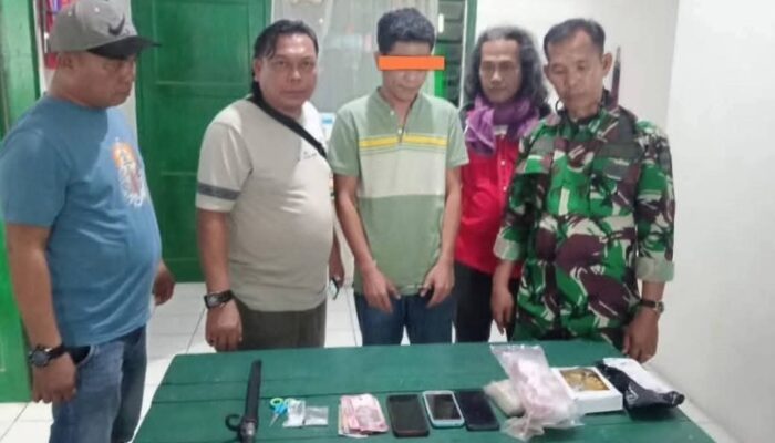 Pengedar Sabu Diringkus Intel Kodim 0212/TS Di Batahan