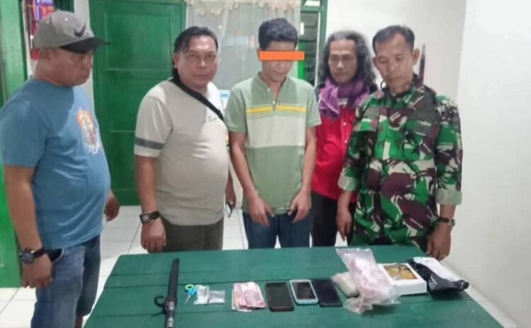 Pengedar Sabu Diringkus Intel Kodim 0212/TS Di Batahan