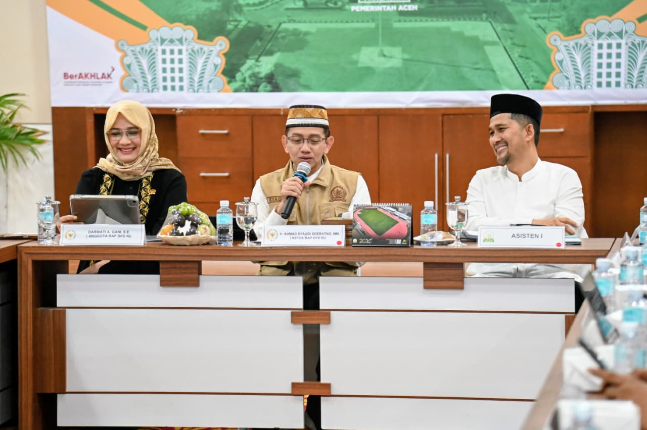 Pemkab Aceh Besar Sampaikan Sikap Terkait Status Hutan Lindung Lampuuk Di Hadapan BAP DPD-RI