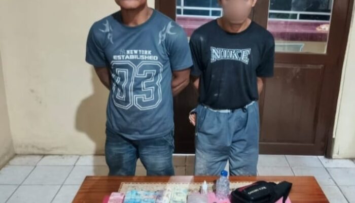 Polsek Linggabayu Amankan Dua Pemilik Sabu