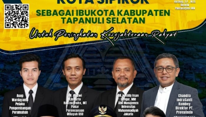 Tabagsel Institvte Gelar Lokakarya Strategi Pengembangan Sipirok Ibukota Tapsel
