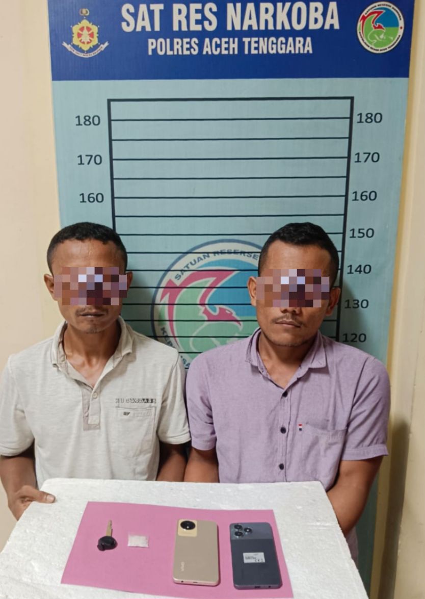 Polres Agara Amankan Dua Pria Miliki 2,31 Gram Sabu