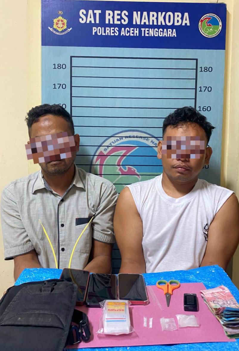 Satresnarkoba Polres Agara Ungkap Kasus Sabu Di Desa Perapat Hilir, Dua Tersangka Diamankan