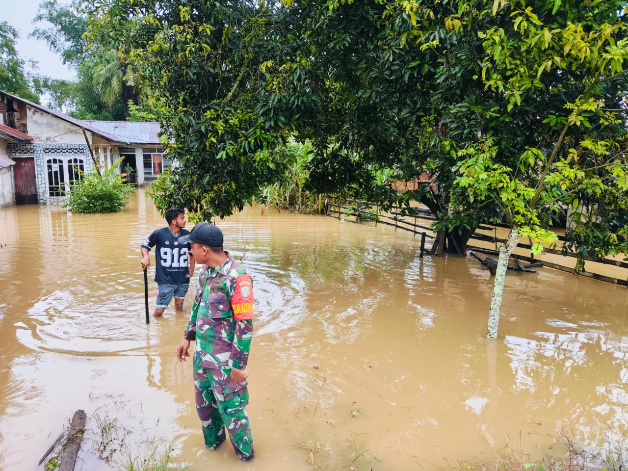 Sungai Arakundo Meluap, Empat Gampong Di Kecamatan Julok Terendam Banjir