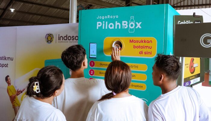 Indosat Dan USU Pilah Sampah Plastik Melalui JagaRaya Pilahbox Di Vokasi Expo 2025