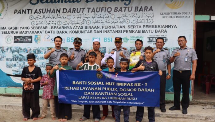 HUT Ke-1 ImiPas, Lapas Labuhanruku Salurkan Paket Sembako Ke Panti Asuhan