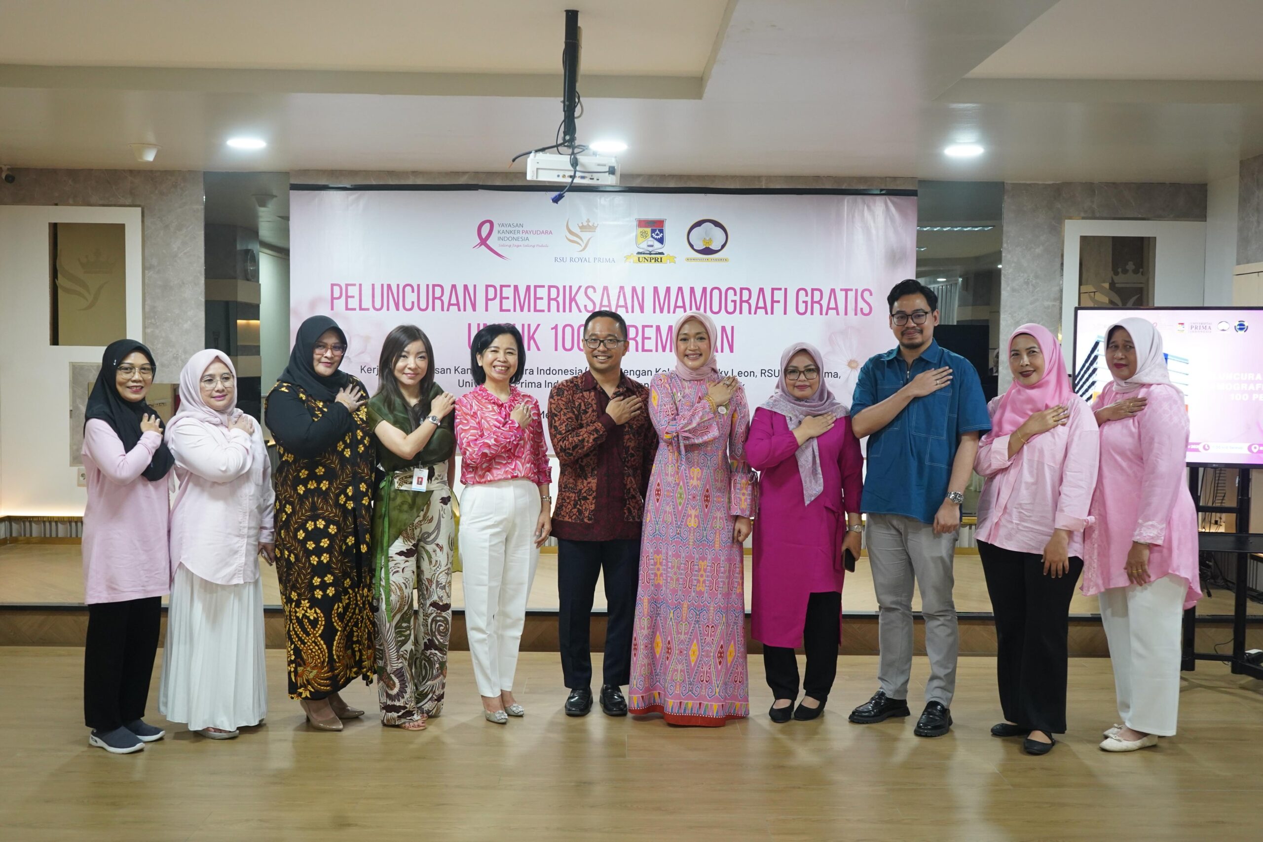 Kick Off Mamografi Gratis Untuk 1.000 Perempuan, YKPI Gandeng RSU Royal Prima Medan