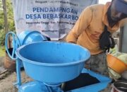 Sukseskan “Program Desa Bebas Karbon” Desa Huta Tinggi Samosir, Pelindo Regional 1 Salurkan Mesin Penepung