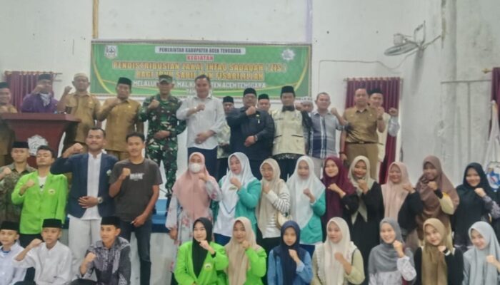 Bupati Agara Hadiri Penyaluran ZIS