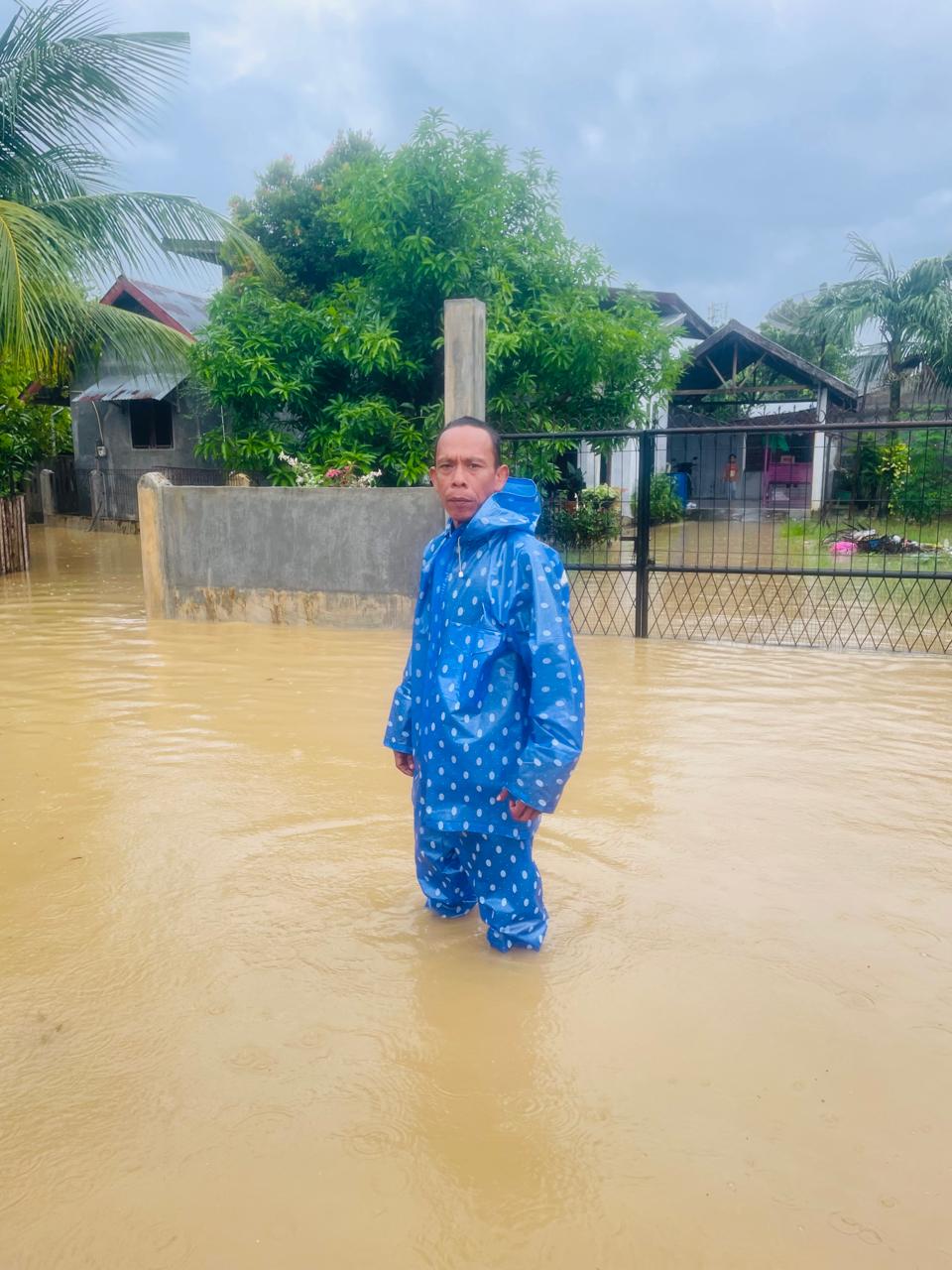 Dusun Haji Gampong Meunasah Masjid Tergenang Banjir, Ketinggian Air Capai 1 Meter