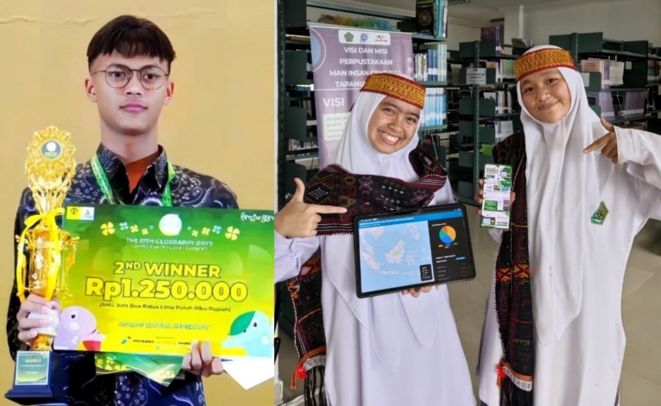Tim Riset MAN IC Tapsel, Ukir Prestasi Tingkat Nasional Di Ajang Lomba Esai Geografi UI 2025