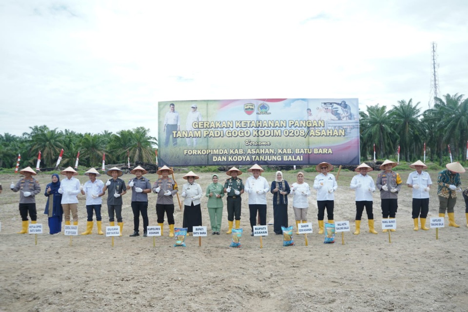 Ketahanan Pangan Nasional, Kodim 0208/Asahan Tanam Padi Gogo