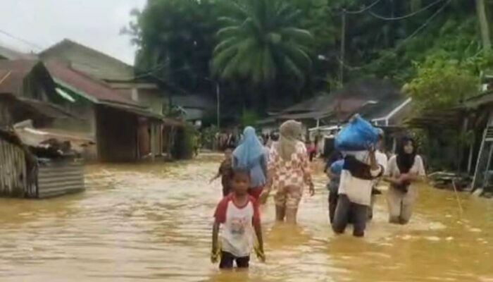 Air Pasang Genangi Kota Natal, Warga Terpaksa Mengungsi