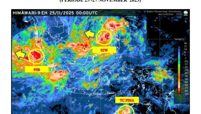 Kadis PUPR Aceh: Waspada Dampak Bibit Siklon Tropis 95B Di Wilayah Aceh