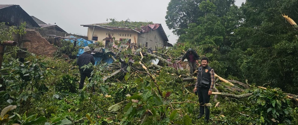 Dua Rumah Warga Di Karo Terdampak Longsor