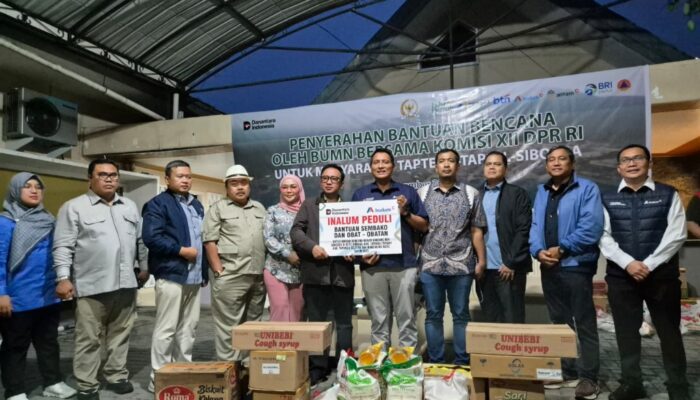 Inalum Dan Komisi XII DPR RI Serta BUMN Bantu Korban Banjir Dan Tanah Longsor Di Sumut