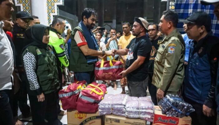 Mualem Langsung Ke Kampung Hancur Di Blang Awee, Pidie Jaya