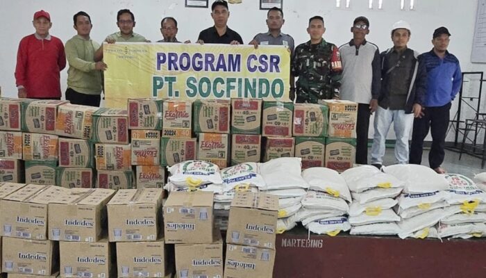 PT Socfindo Bangun Bandar Bantu Masyarakat Terdampak Banjir Di Dolok Masihul