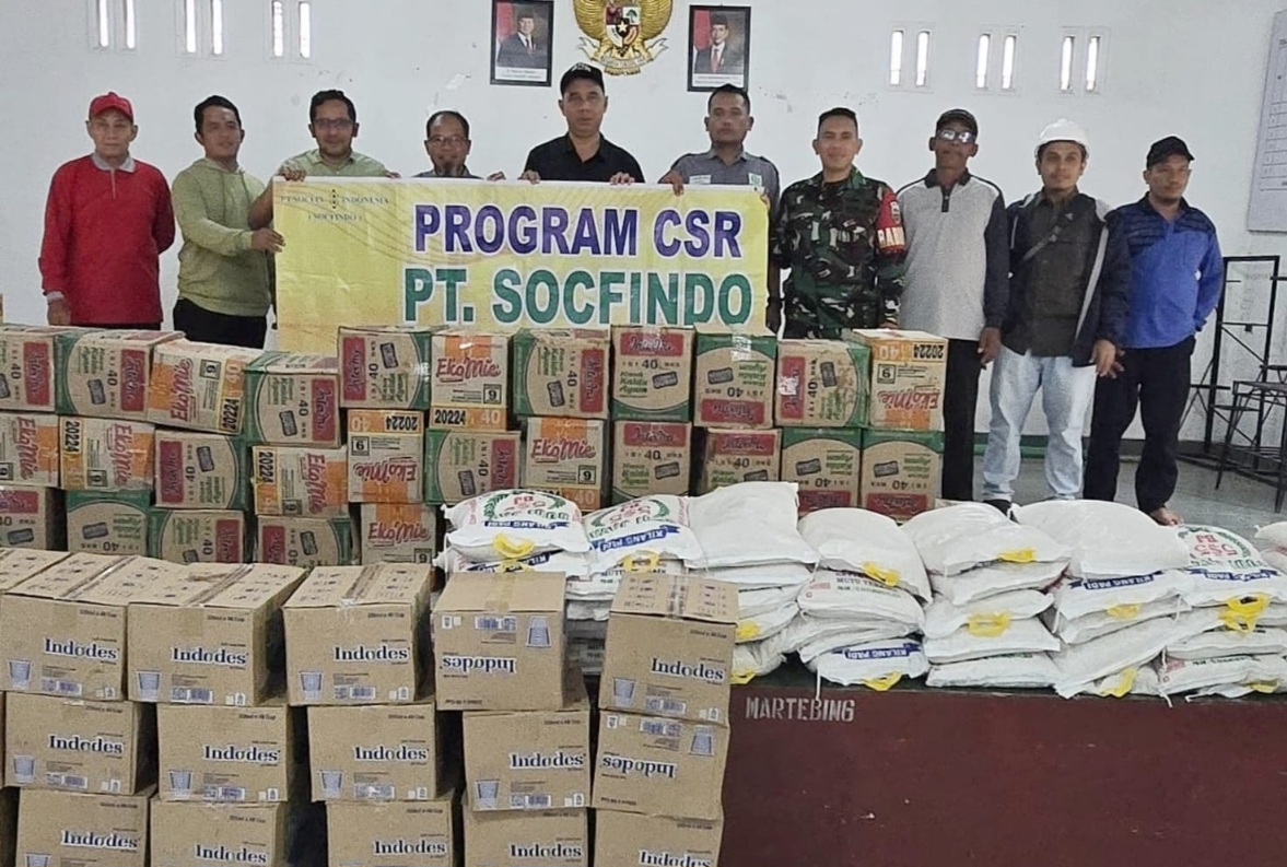 PT Socfindo Bangun Bandar Bantu Masyarakat Terdampak Banjir Di Dolok Masihul