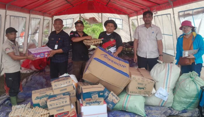Peduli Korban Bencana, BKPSDM Humbahas Salurkan Bantuan