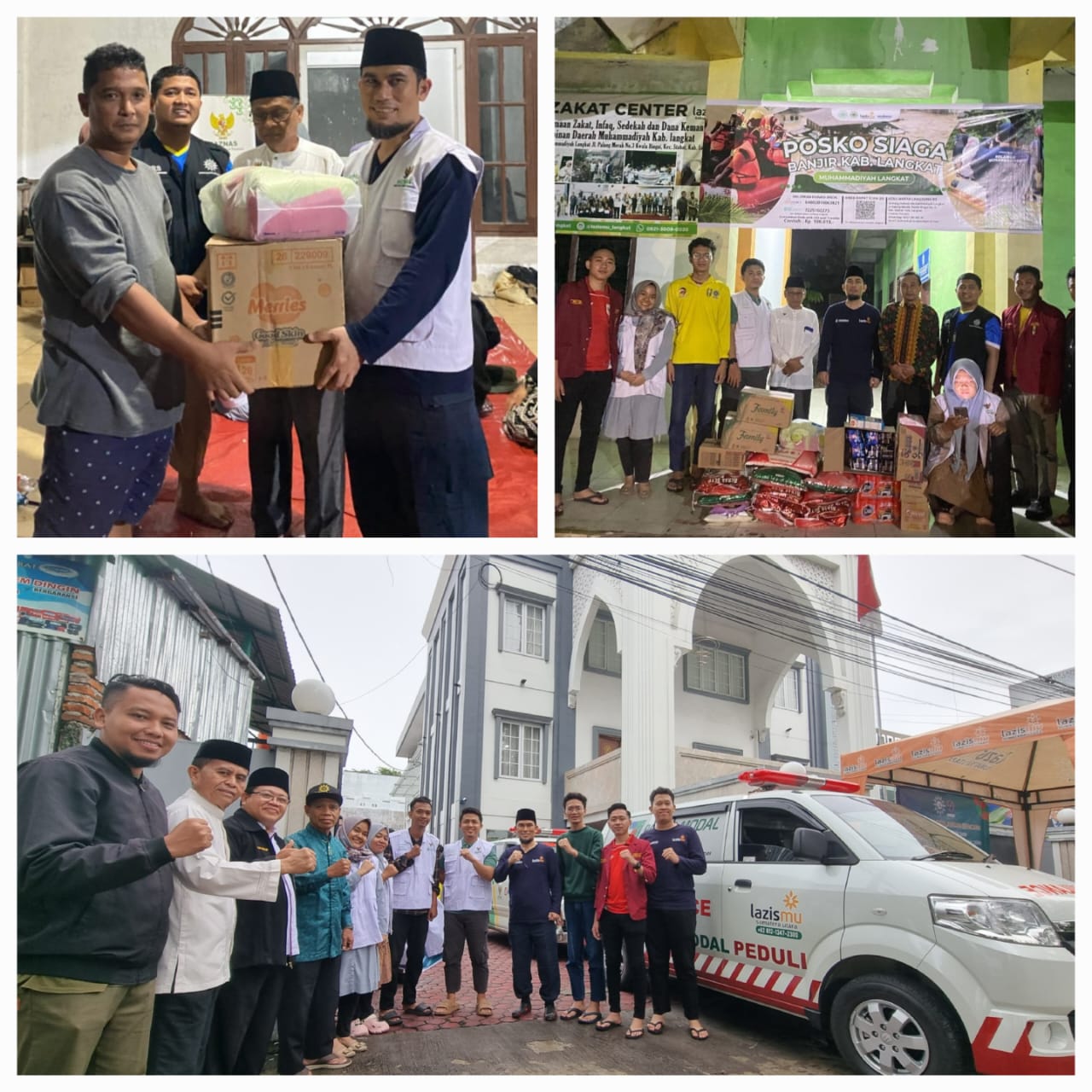 Ketua PW Muhammadiyah Lepas Relawan MDMC Ke Kawasan Bencana Di Langkat