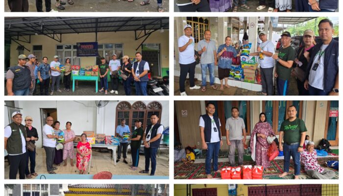 Pegadaian Salurkan Bantuan Sembako Untuk Korban Banjir Di Medan